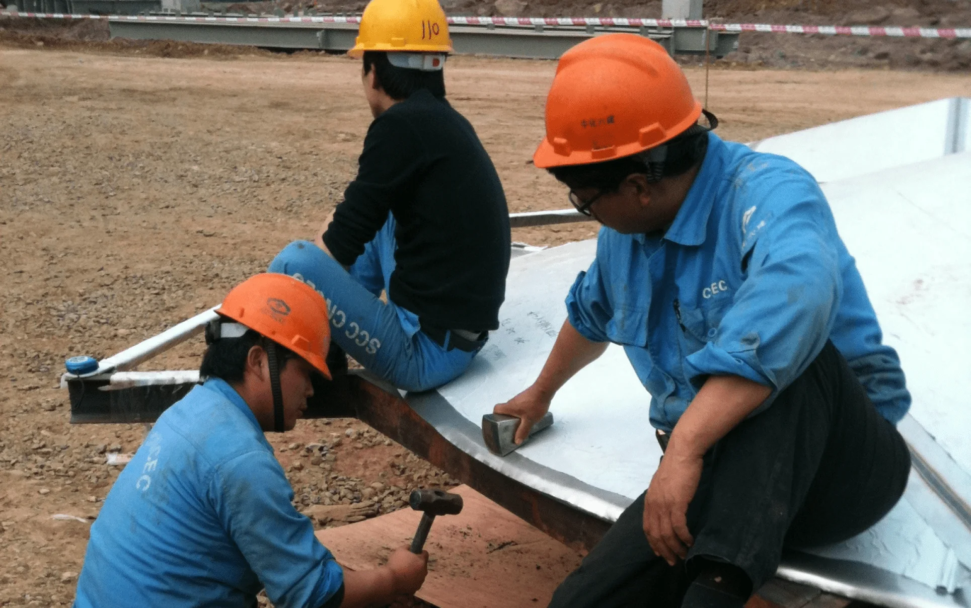 James Zhan on the factory floor, observing industrial operations firsthand